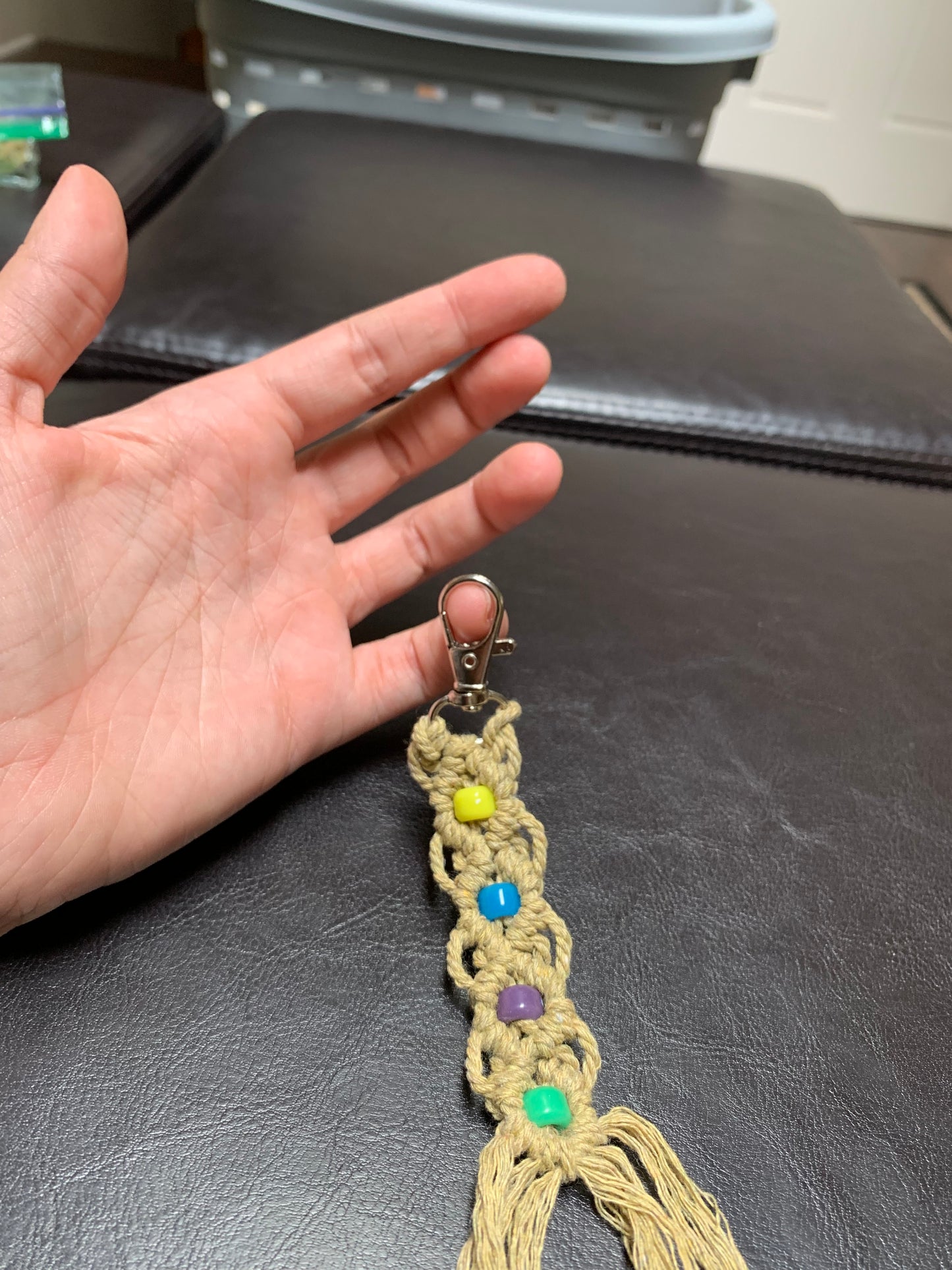 Multicolor Macrame Keychain