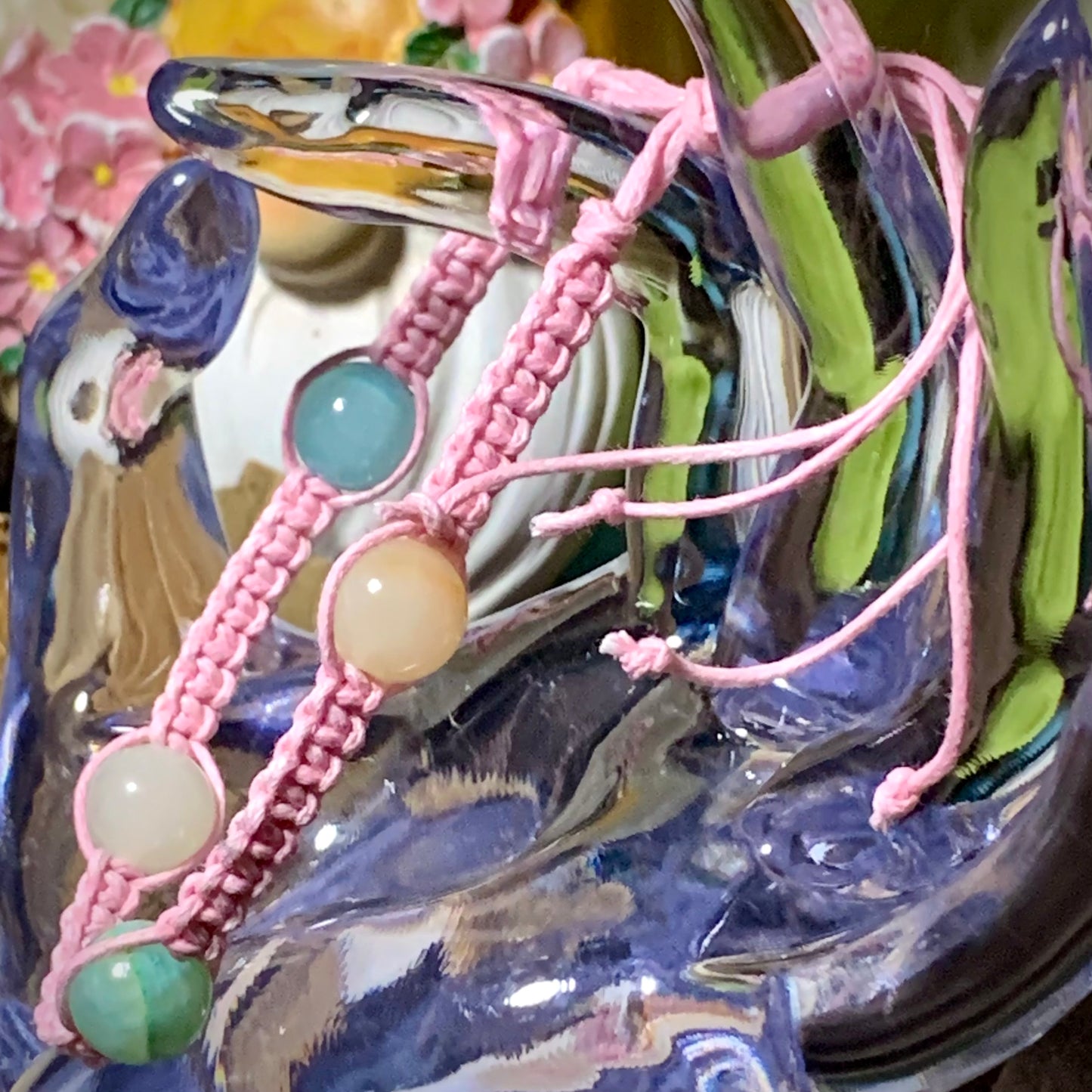 Colorful Stone Bead Bracelet